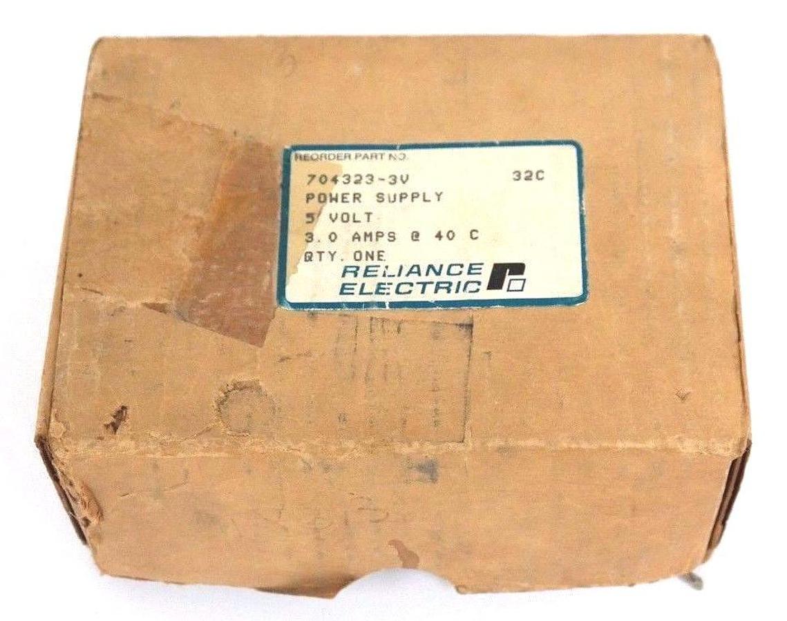 NIB RELIANCE ELECTRIC 704323-3V POWER SUPPLY 10155X, 5V 3A