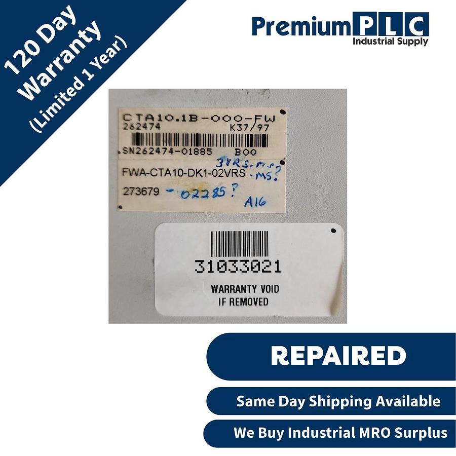 Refurbished INDRAMAT CTA10.1B-000-FW R911262474 / FWA-CTA10-DK1-02VRS-MS R911273679 HMI