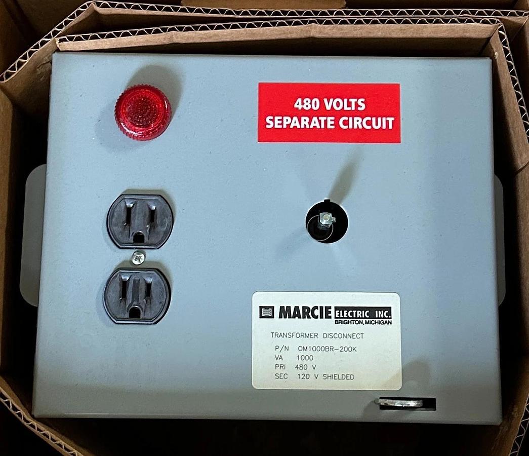 MARCIE ELECTRIC OM1000BR-200K / OM1000BR200K TRANSFORMER DISCONNECT 1000VA NSMP