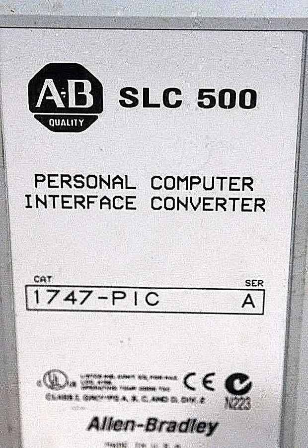 Used ALLEN BRADLEY 1747-PIC SER A PERSONAL COMPUTER INTERFACE CONVERTER