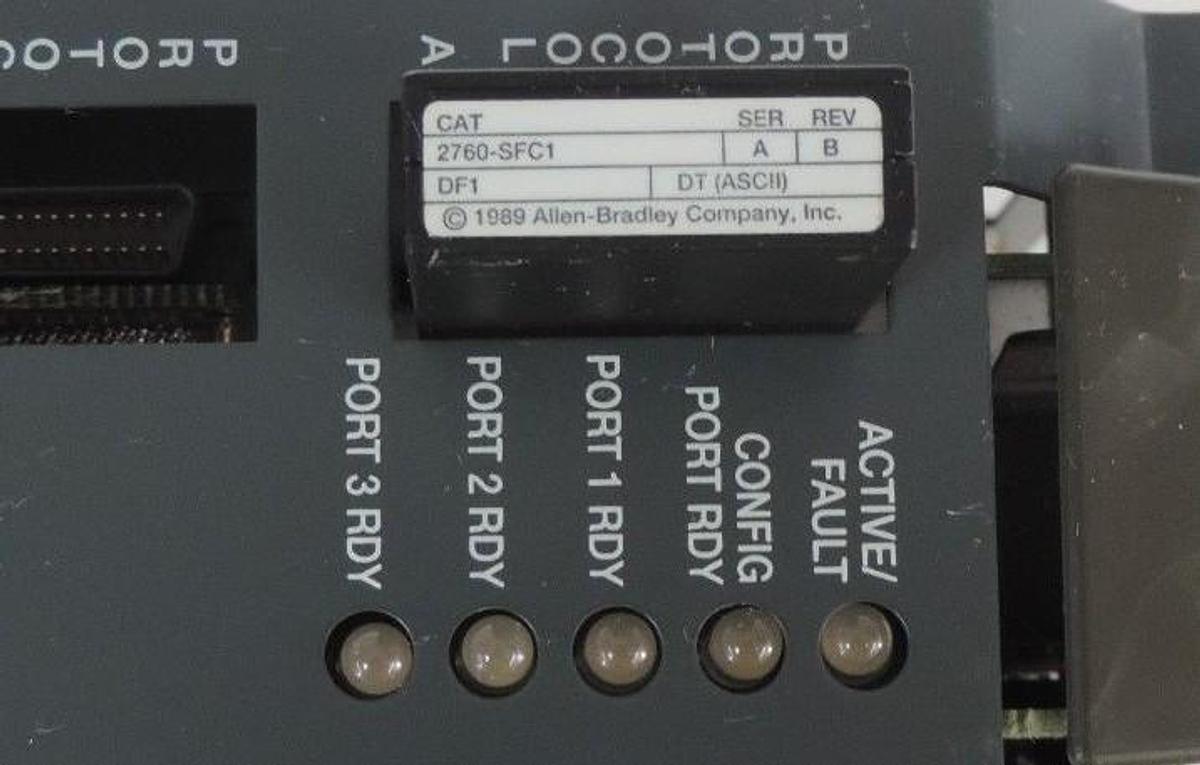 Used ALLEN BRADLEY 2760-RB/A FLEXIBLE INTERFACE MODULE SER. A REV N01 1760RBA