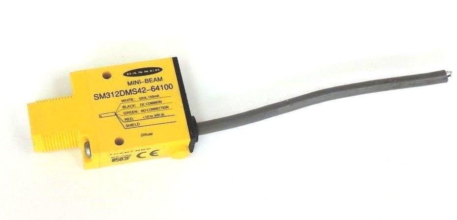 Used BANNER SM312DMS42-64100 MINI-BEAM SENSOR SM312DMS4264100
