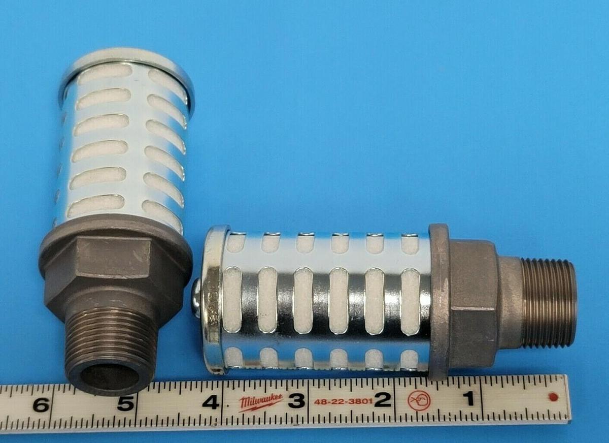 Used LOT OF 2 NEW SMC AN500-06 AN SILENCERS AN 3/4INCH STANDARD (PT)
