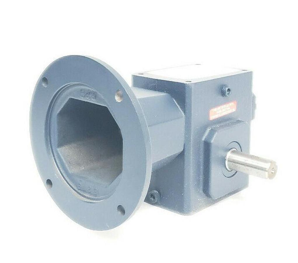 Used NEW LEESON IRON MAN W8180049.00 BM818-5-R-56 RIGHT ANGLE GEAR REDUCER 1.70HP 5:1