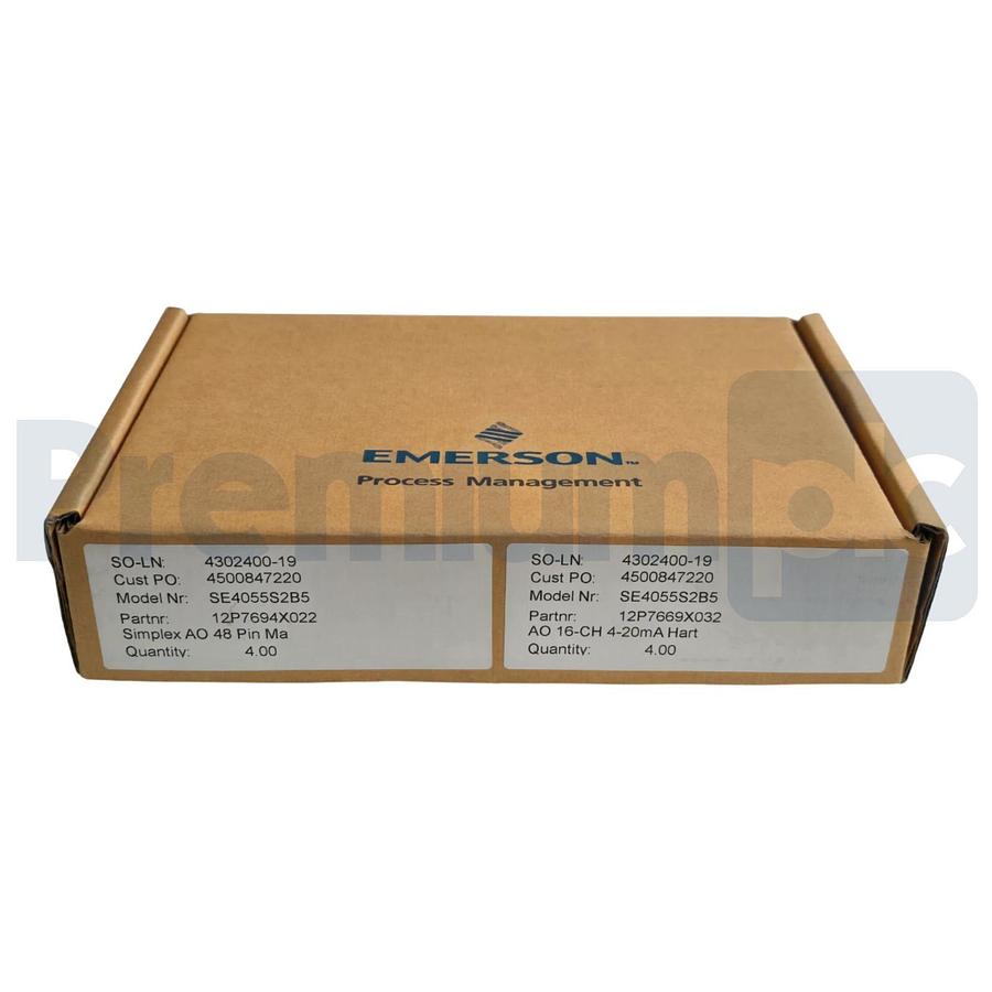 Emerson DeltaV SE4055S2B5 AO Plus Card 16CH 4-20mA HART 12P7669X032 KC3011X1-BK1