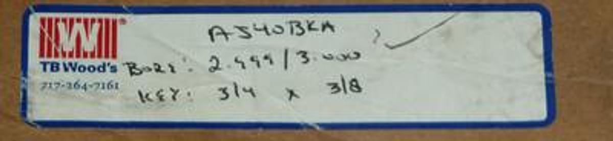 NIB TB WOOD'S A340BKA BUSHING BORE 2.999/3.000