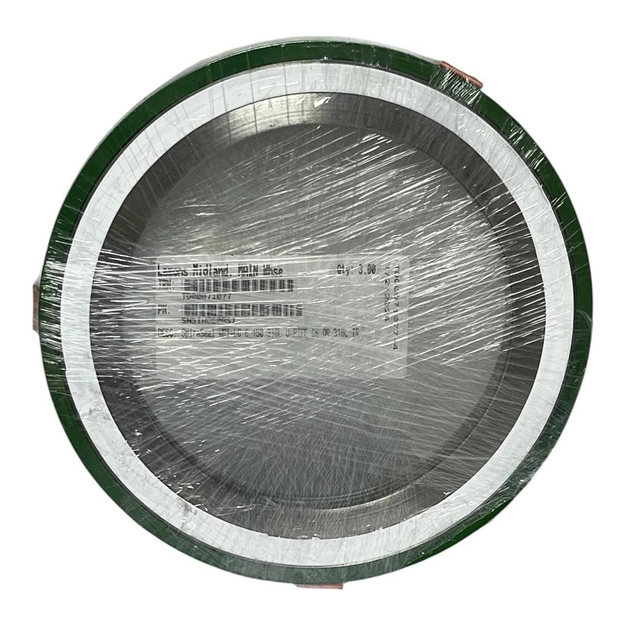Lot of 4 Lamons SNSIH060BSI Spiral Wound Gaskets 6 Inch 150 Class 316L PTFE New