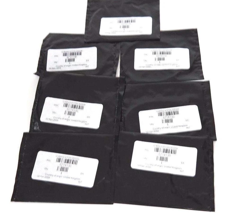 Used LOT OF 7 NEW WATERS 5711130 O-RINGS VITON BS039