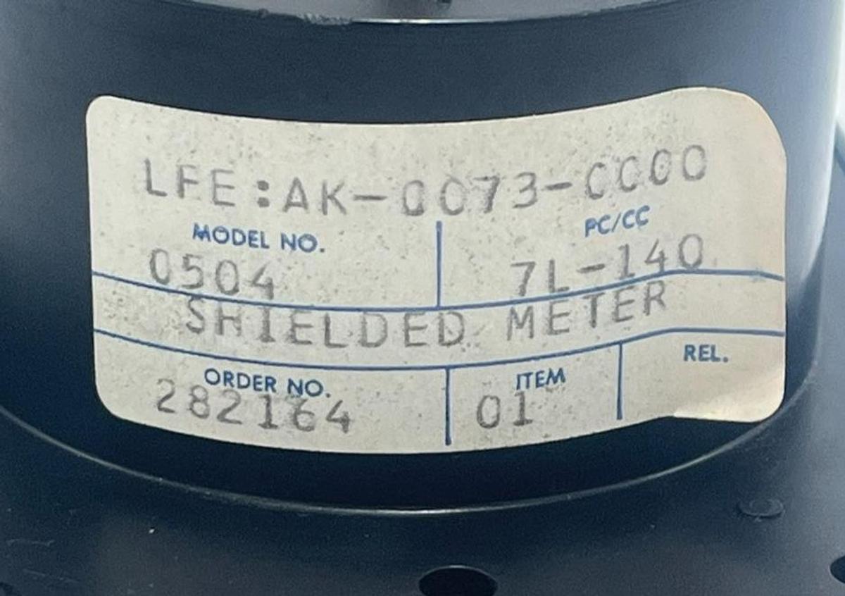 Used HAYSSEN SHIELDED METER MODEL 0504 PC/CC: 7L-140, LFE: AK-0073-0000 525OHM-400F