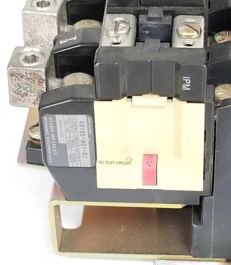 Used ALLEN BRADLEY 509-DOD STARTER SER. A, COIL: CD236 115-120V 60HZ, 595-AA , 595-A