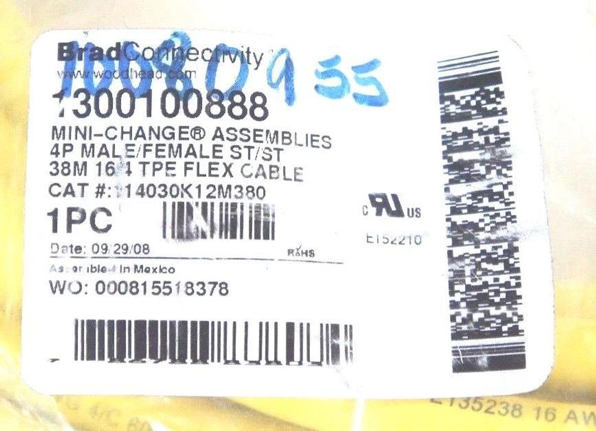Used NEW BRAD HARRISON 14030K12M380 MINI CHANGE ASSEMBLY 38M 1300100888