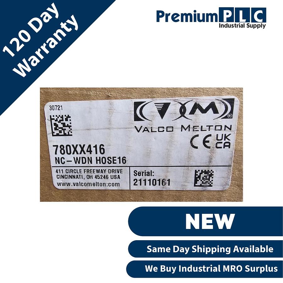 Used NEW VALCO MELTON 780XX416 ECOSTITCH HOT MELT RUGGED WASHDOWN HOSE 16FT 780XX021