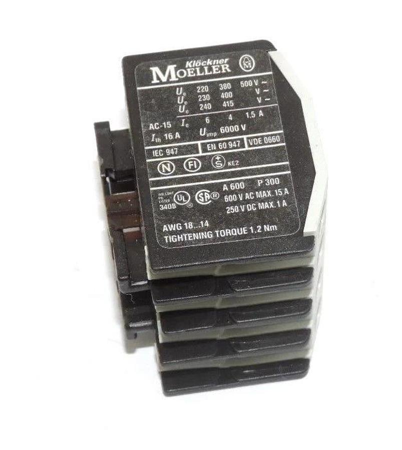 Used KLOCKNER MOELLER 04-DIL MINIATURE CONTACTOR 04DIL