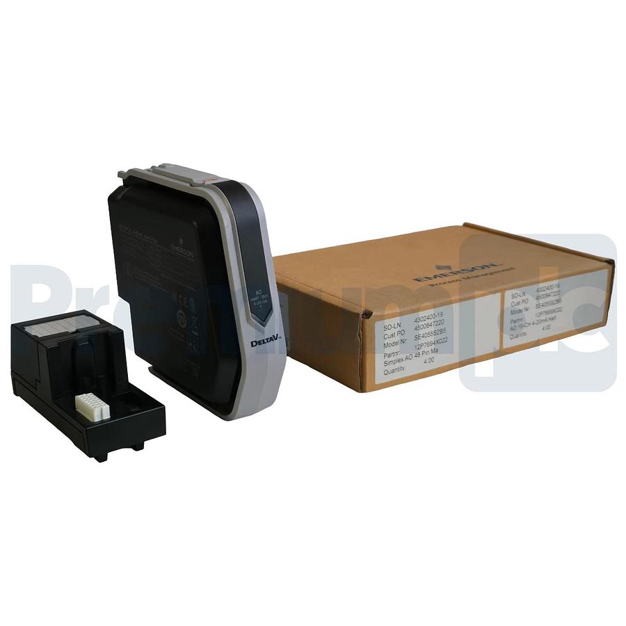 Emerson DeltaV SE4055S2B5 AO Plus Card 16CH 4-20mA HART 12P7669X032 KC3011X1-BK1