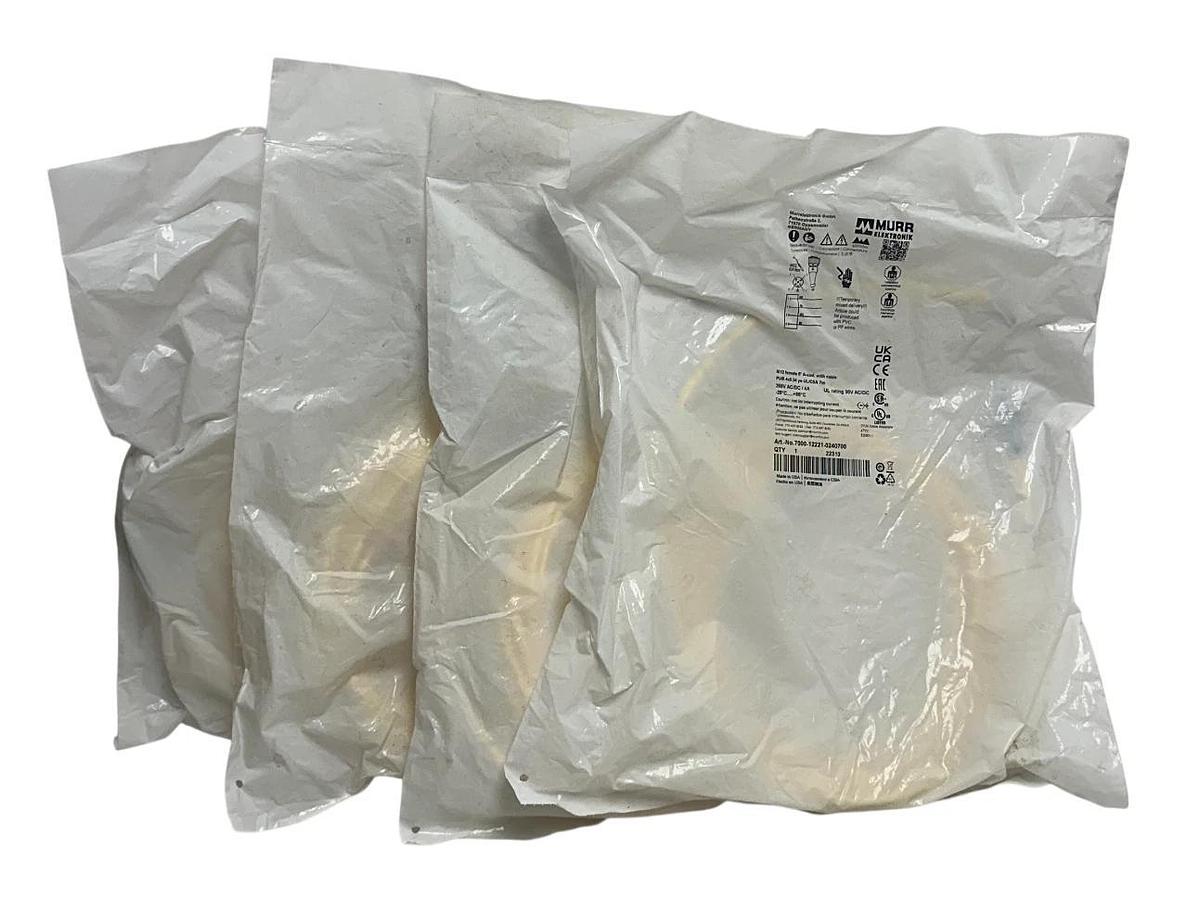 Used 4 MURR ELEKTRONIK 7000-12221-0240700 / 7000122210240700 CONNECTION CABLES NSFS