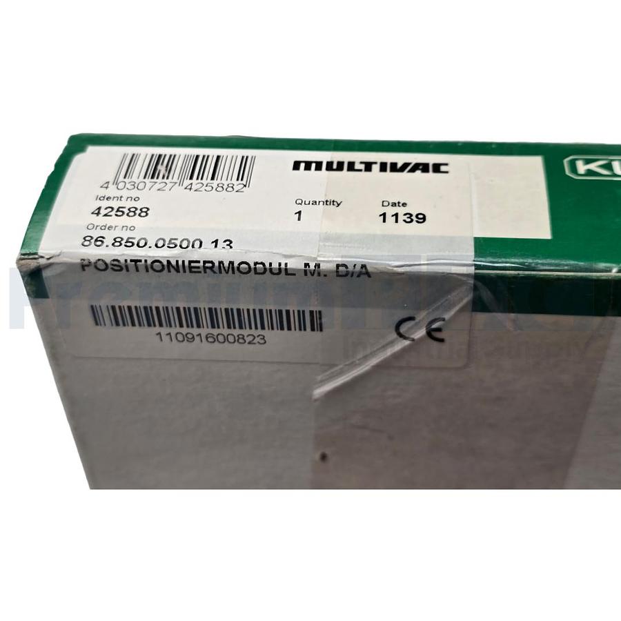 Used MULTIVAC KUHNKE 86.850.0500.13 POSITIONIER MODULE M D/A 42588 86850050013 NSFS