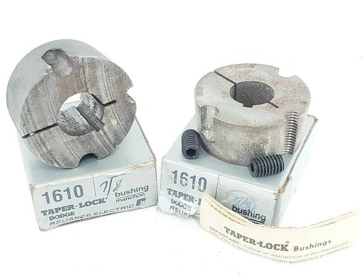 Used LOT OF 2 NIB DODGE 1610X7/8 TAPER-LOCK BUSHINGS 1610 7/8