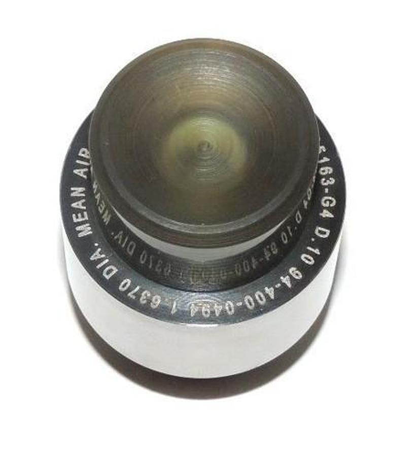 Used NEW MEAN AIR GAGE CO. 68025163-G4 PLUG GAGE 94-400-0499 1.6370 DIA. A-187757