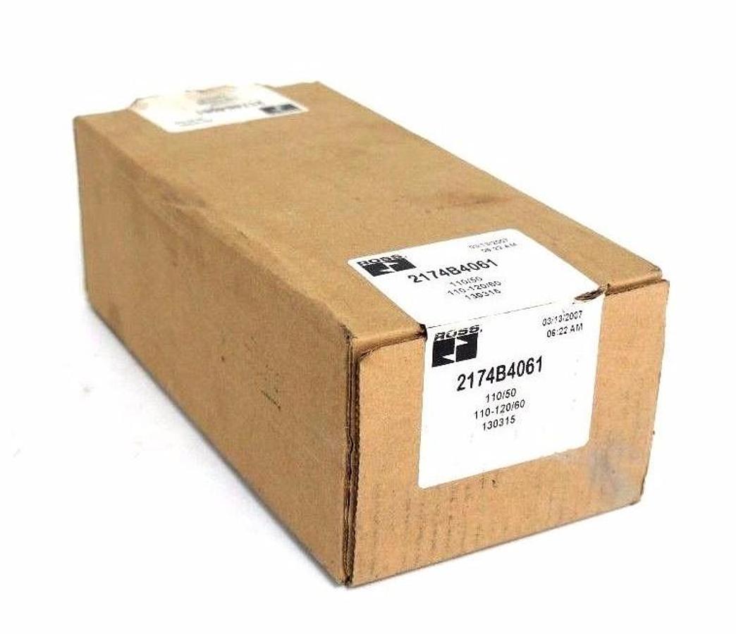 Used NIB ROSS 2174B4061 VALVE ALT.PART# 5473373 217B4 110/50 110-120/60 26VA, 2-10BAR