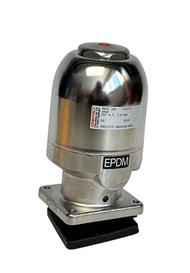 Used KRONES GEMU 9650 10D 1311T1 / 0900931567 DIAPHRAGM VALVE ACTUATOR TYPE 650 NSNP