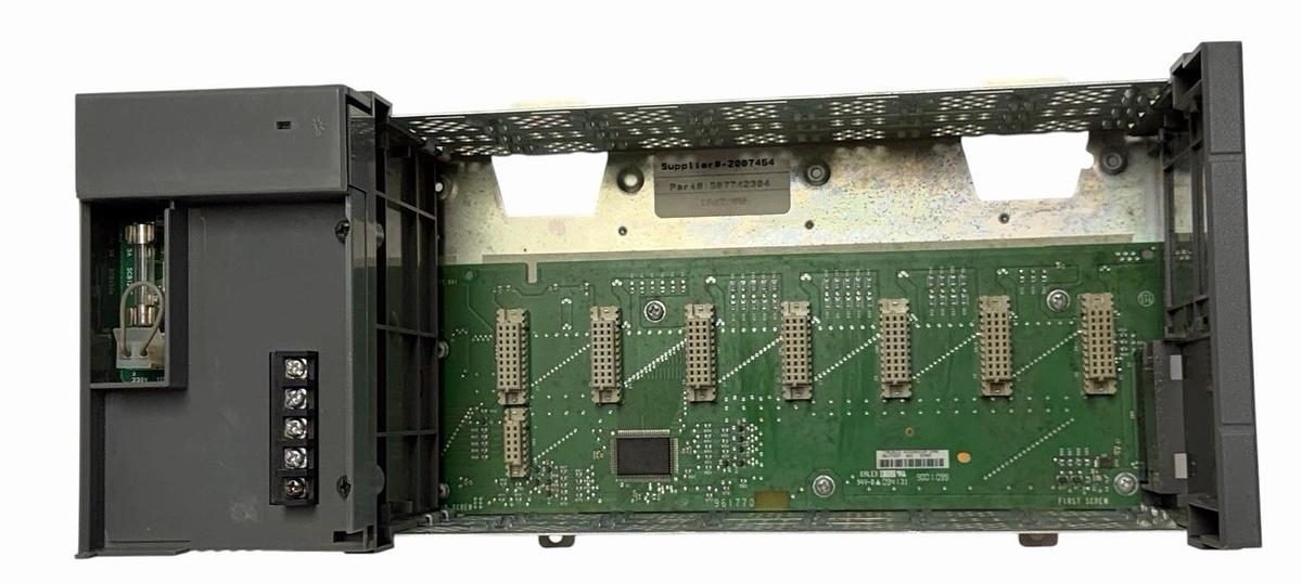 Used ALLEN BRADLEY 1746-P2 /C SLC 500 POWER SUPPLY W/ 1746-A7 /B SLOT RACK 7-SLOT