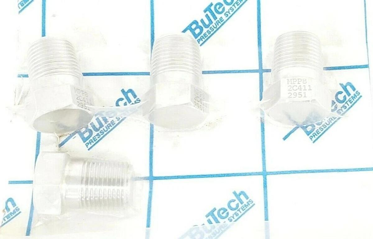 Used LOT OF 4 NEW BUTECH PRESSURE SYSTEMS MPP8 PLUGS 2C411 2951