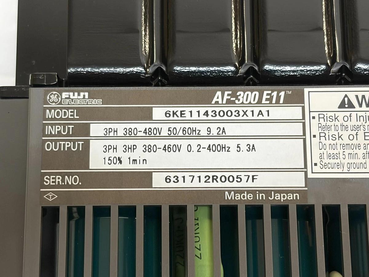GE Fuji Electric AF-300 E11 Drive 6KE1143003X1A1 VFD 3HP 460V New
