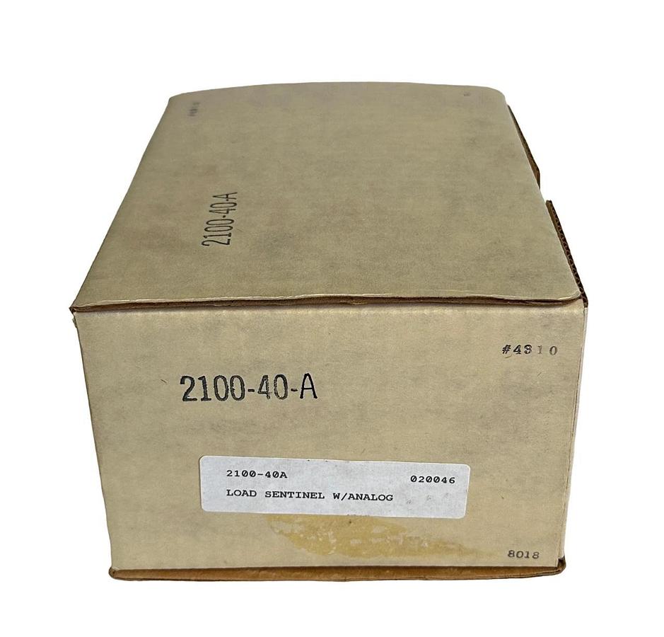 NEW EBBERT ENGINEERING 2100-40A / 210040A LOAD SENTINEL W/ ANALOG 120Vac