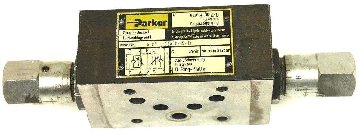 Used PARKER G-MF600-S-N-B VALVE GMF600SNB