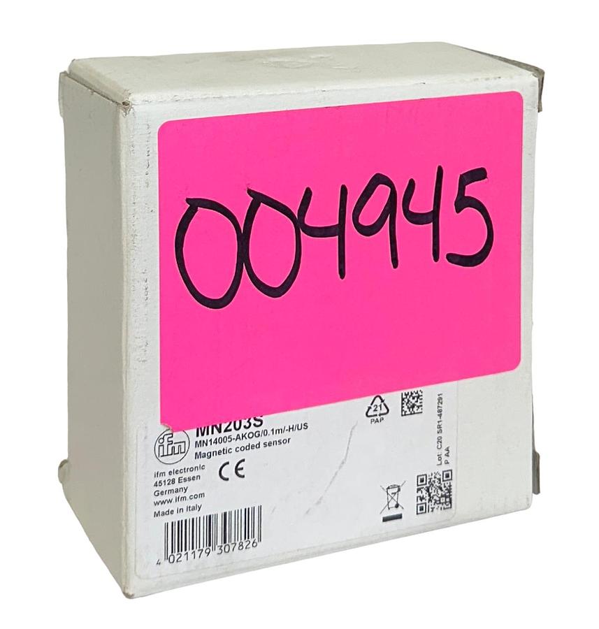 Used IFM ELECTRONIC MN14005-AKOG/0.1m/-H/US / MN203S MAGNETIC CODED SENSOR 5mm NSMP