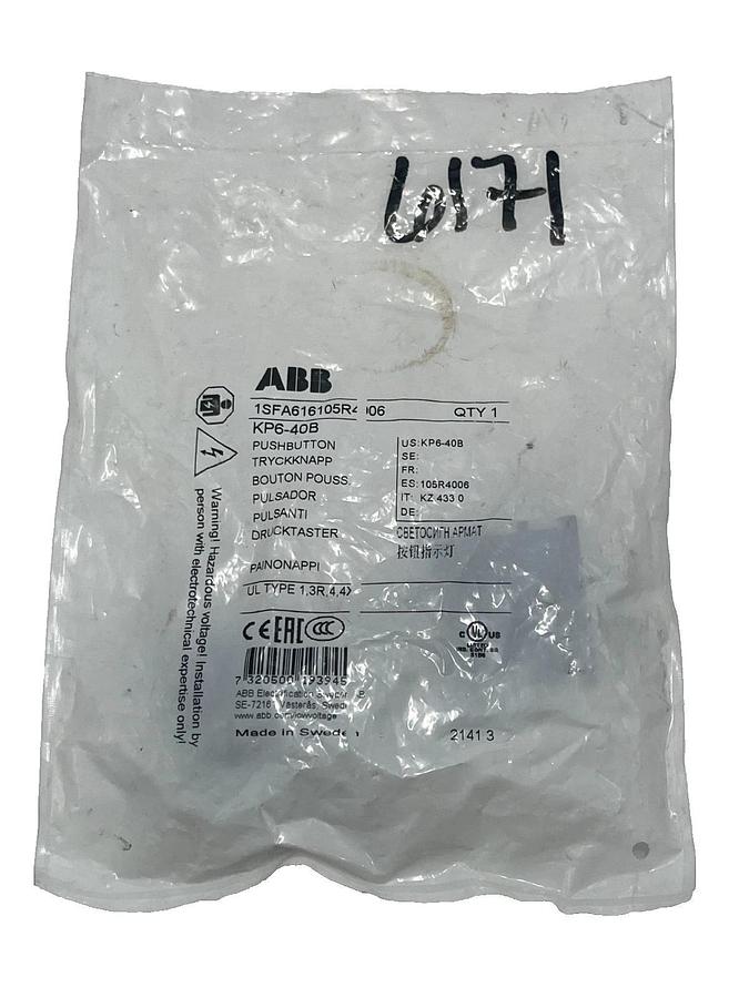 Used ABB 1SFA616105R4006 Modular Pilot Light 24VAC/DC LED Yellow 22mm KP6-40B NSFS