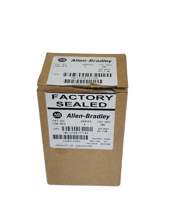 Used NIB ALLEN BRADLEY 1794-IB16 SER. A FLEX INPUT MODULE 16 POINT