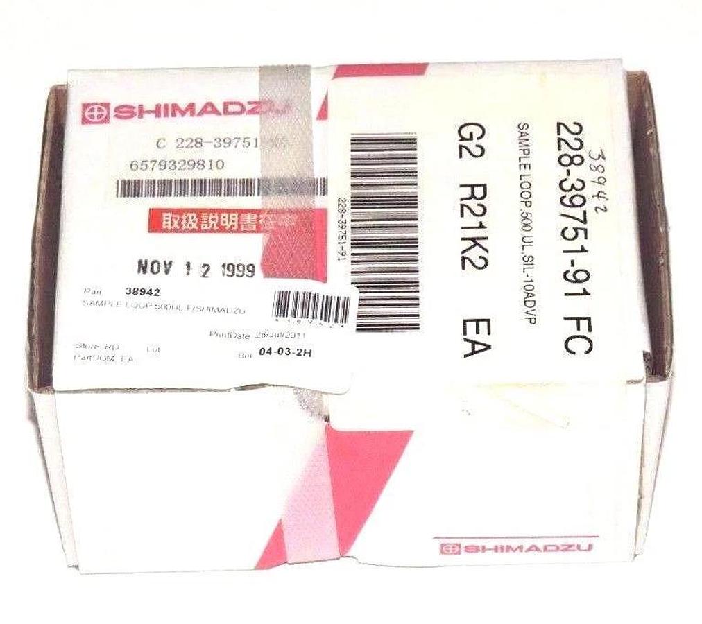 Used NIB SHIMADZU 228-39751-91 FC SAMPLE LOOP 500uL SIL-10ADVP