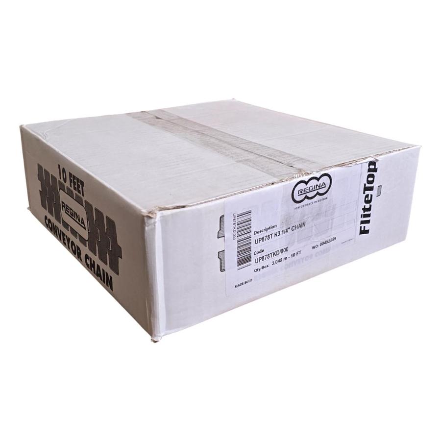 REGINA UP878TKD/000 - UP878T K3.1/4" FliteTop 878T SERIES CHAIN 10'LX3 ¼"WX1 ½"P