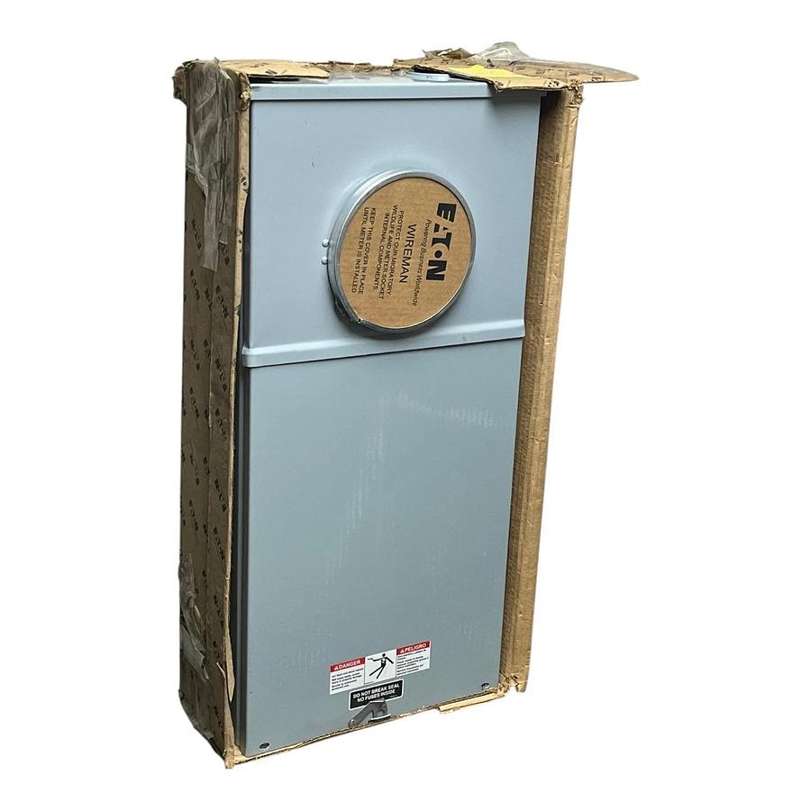 Eaton Cutler-Hammer CH-127 TB 3P 4W 200A 600V NEMA 3R Meter Socket 127TB-NS