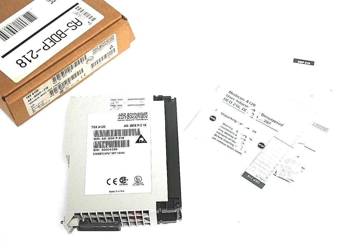 NIB SCHNEIDER TSX A120 / AS-BDEP-218 DISCRETE INPUT MODULE 16PT 115VAC