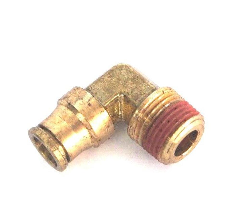 Used LOT OF 8 NEW BRASS QUICK CONNECT MALE ELBOW FITTINGS 3/8" NPT X 1/4" OD
