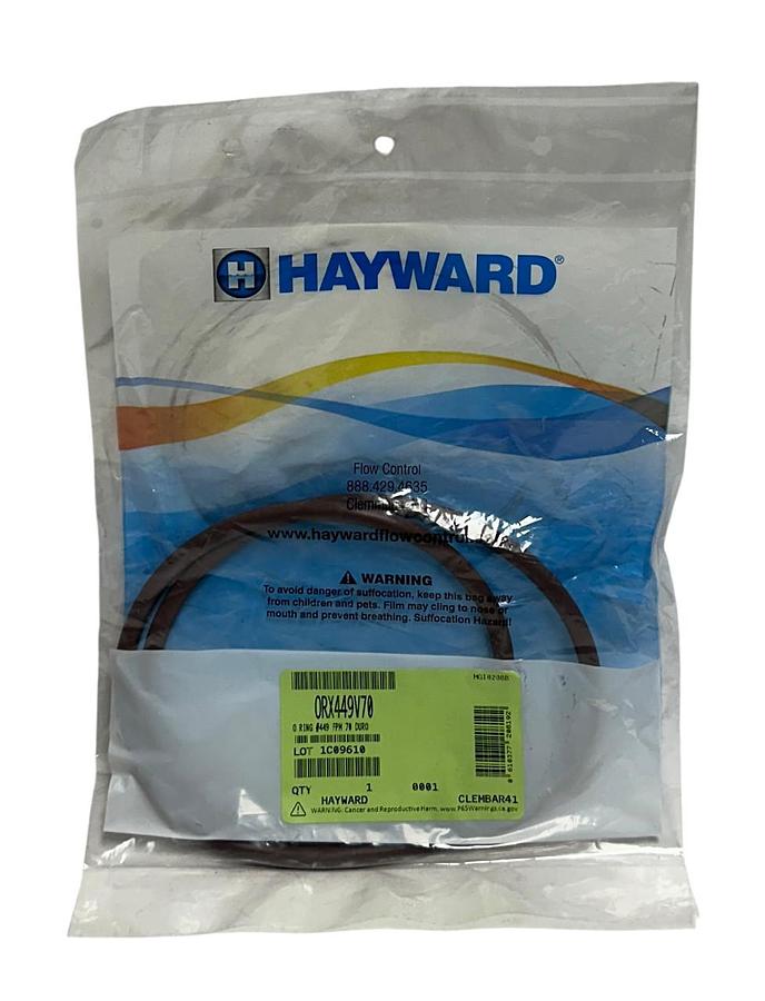 Used HAYWARD ORX449V70 OEM COVER O-RING FOR FLV SERIES BAG FILTER FPM 70 DURO NSFS