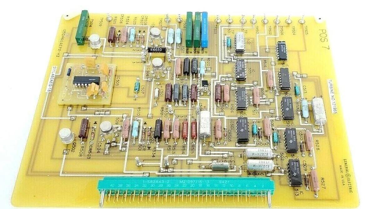 Used GENERAL ELECTRIC 125D46O AEP2-H3 CICUIT BOARD 125D460AE-2, 125D460AEP2H3