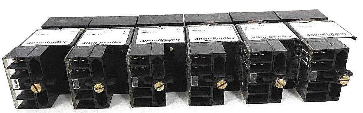 Used LOT OF 6 ALLEN BRADLEY 800MB-XO SER. A OPERATOR FOR PUSHBUTTON SWITCHES 800M-XD1