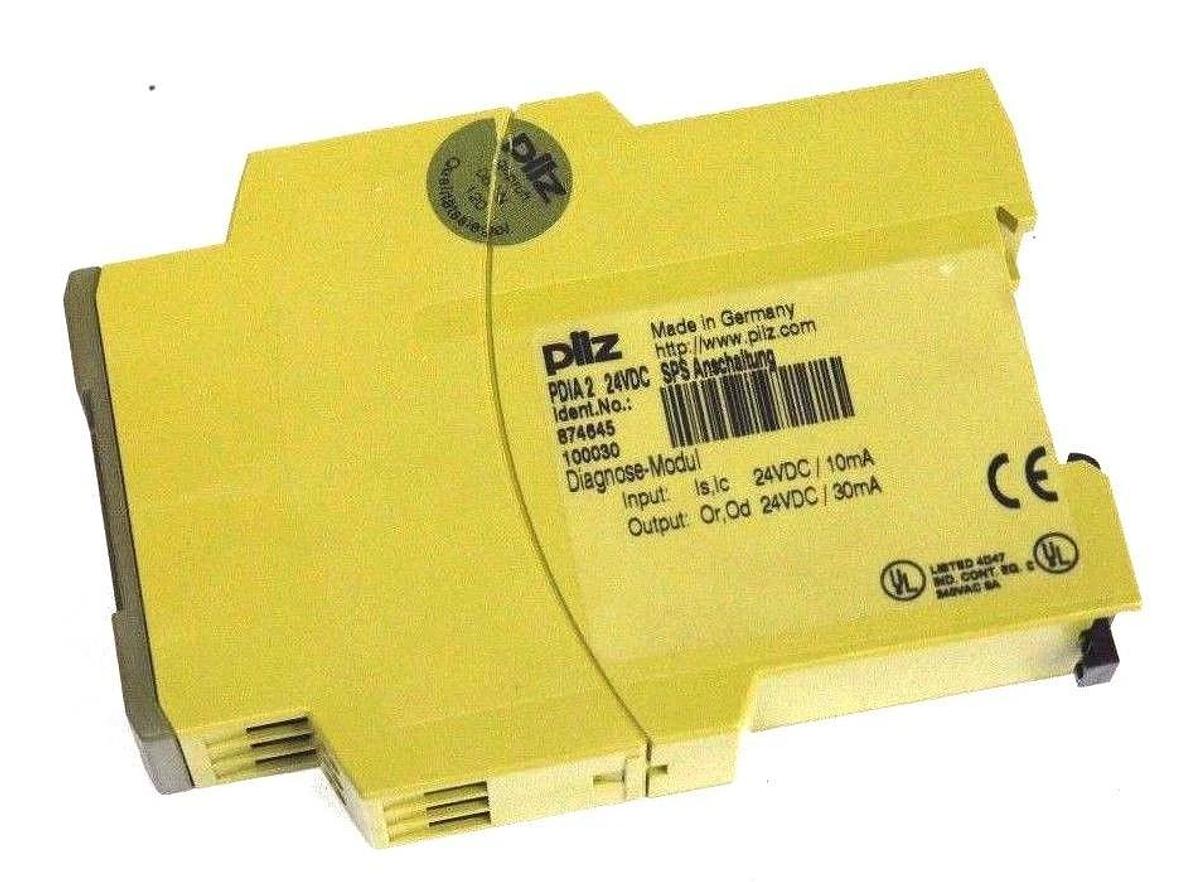 Used NIB PILZ PDIA-2 DIAGNOSE MODULE PDIA2 IDENT. NO. 874645, 100030, 24VDC