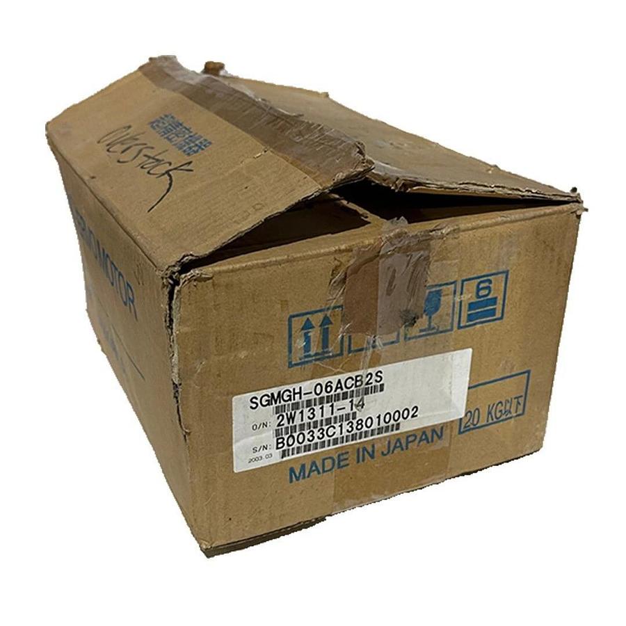 Used NEW YASKAWA SGMGH-06ACB2S / SGMGH06ACB2S AC SERVO MOTOR 5.68Nm 5.7A UTSIH-B17CC