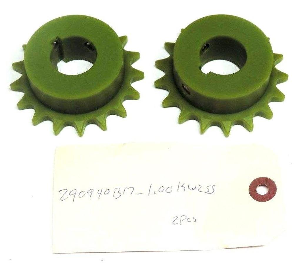 Used LOT OF 2 NEW SLIDEWAYS 290940B17-1.00KWZSS SPROCKETS 290940B17