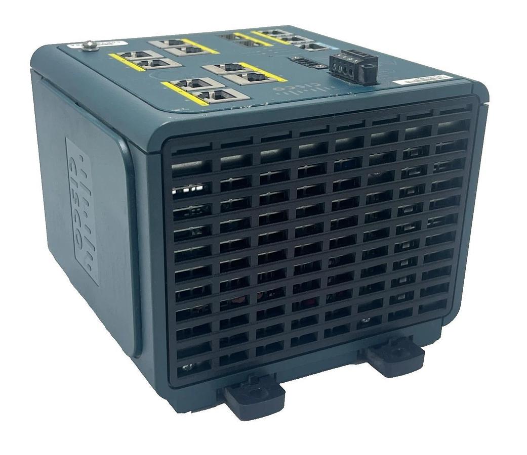 Used CISCO IE-3000-8TC 8-Port 10/100 Indust. Ethernet Switch Managed DIN Rail Mount