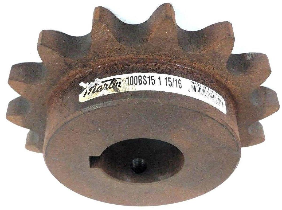 Used NEW MARTIN 100BS15-1-15/16 ROLLER SPROCKET 1-15/16" BORE 15 TEETH 100BS1511516