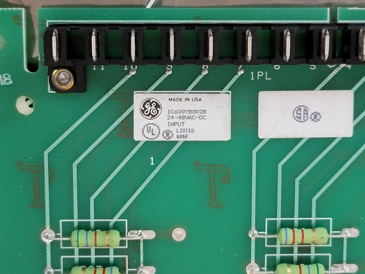 Used NIB GE FANUC IC600YB802B INPUT MODULE 48VAC W/ IC600FP802A FACEPLATE