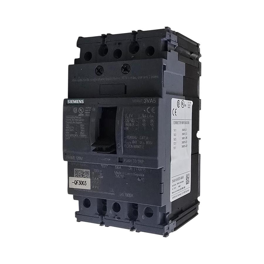 Used SIEMENS 3VA5180-5ED31-0AA0 - 3VA5 SENTRON MCCB CIRCUIT BREAKER 3P 80A 125M NSMP