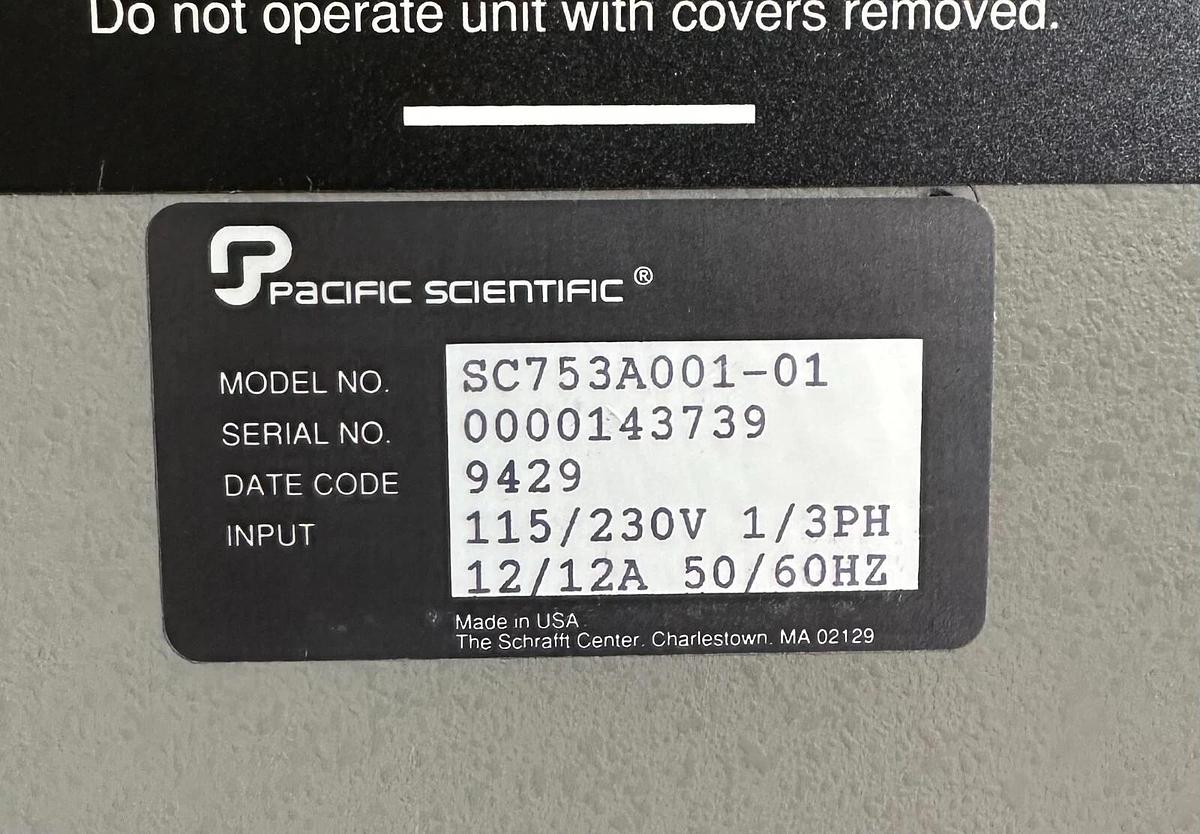Used For Parts PACIFIC SCIENTIFIC SC753A001-01 / SC753A00101 SERVO DRIVE SC750