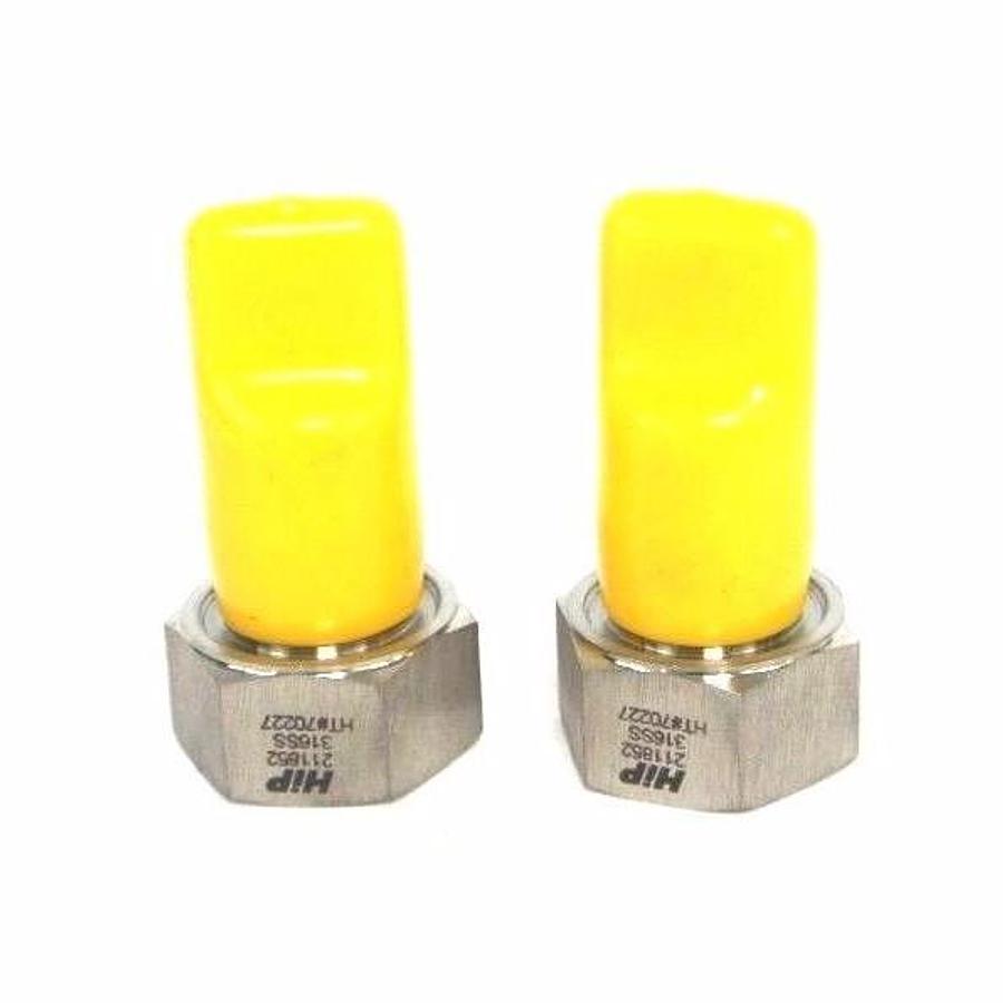Used LOT OF 2 NEW HIP 211852 316SS HT#70227 FITTING ADAPTERS