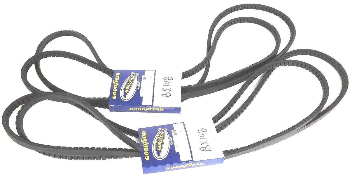 Used LOT OF 2 NEW GOODYEAR BX87 TORQUE-FLEX COGGED V-BELTS, MATCHMAKER SC, 10115